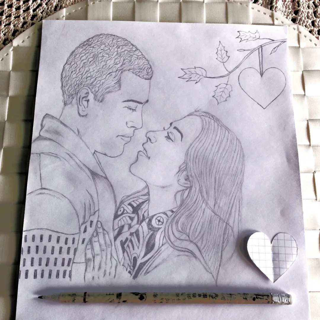 Drawing A couple in love 1