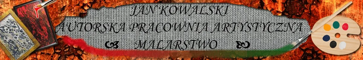 Projekt nagłówka na artystyczną stronę www - Malarstwo