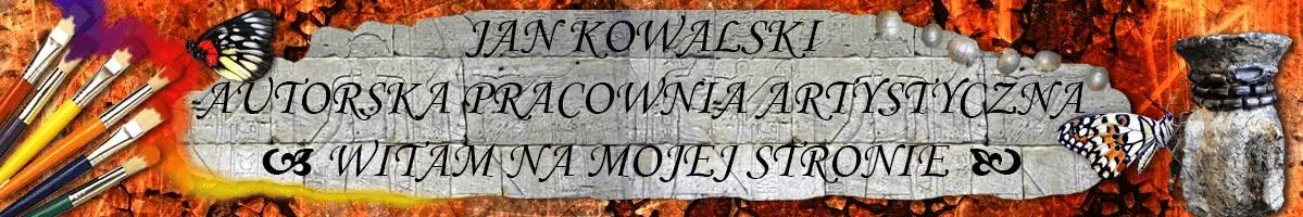 Projekt nagłówka na artystyczną stronę www - Strona glowna